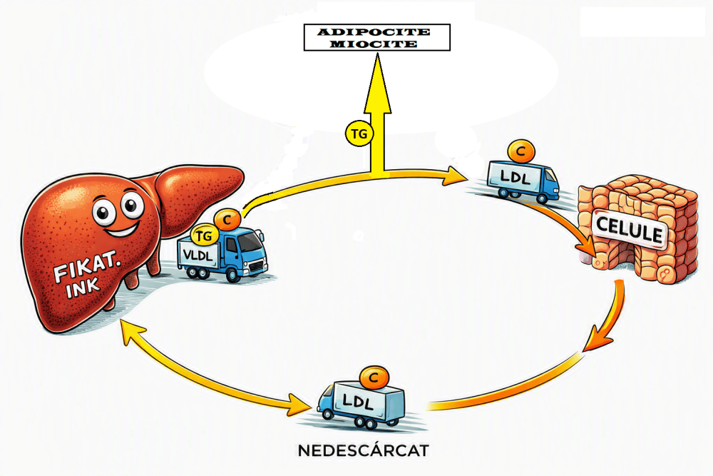 circuit metabolic vldl ldl adipocite miocite livrare celule camion nedescarcat