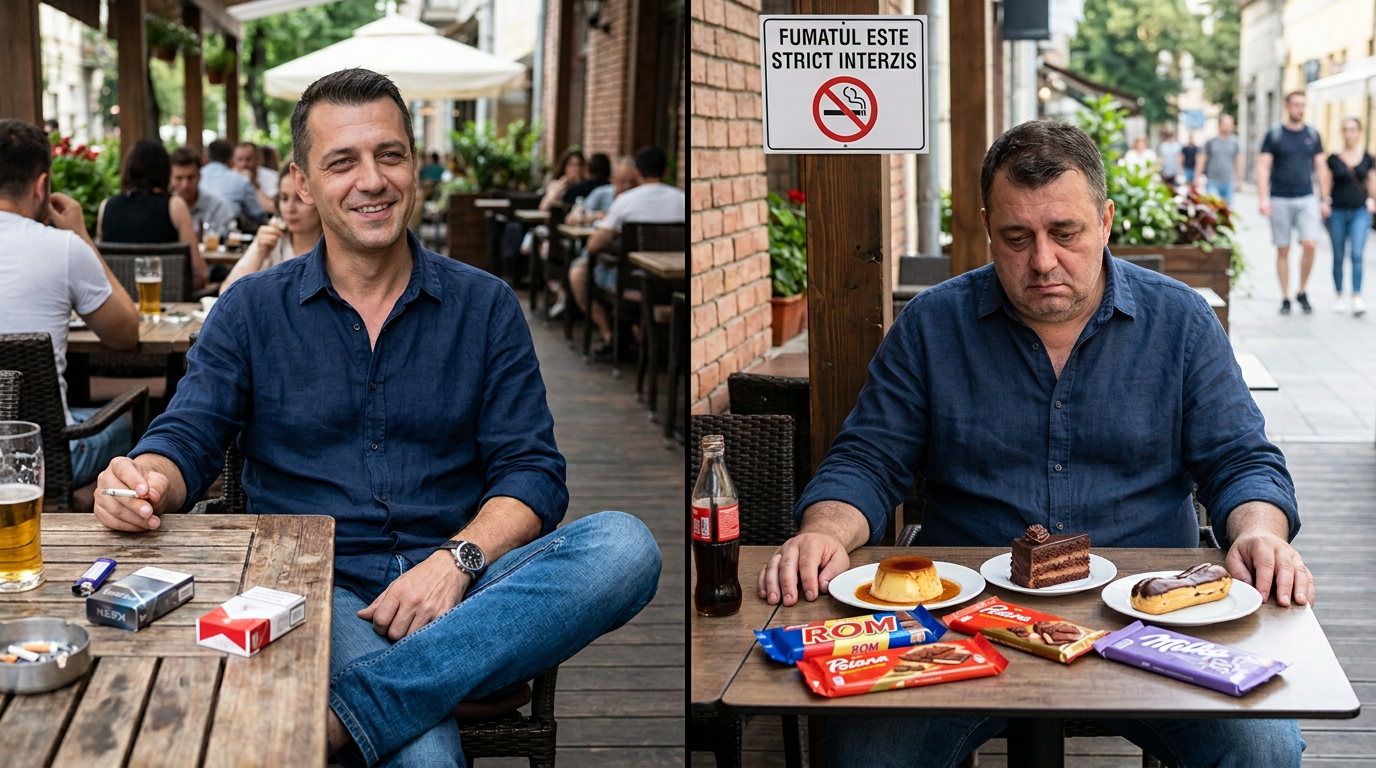 Comparație între fumat și renunțarea la fumat